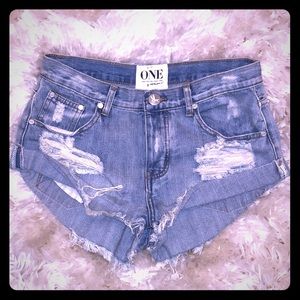 One Teaspoon Bandit Shorts - Hendrix - Size 26